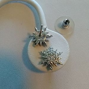 Sterling Snowflake Earrings